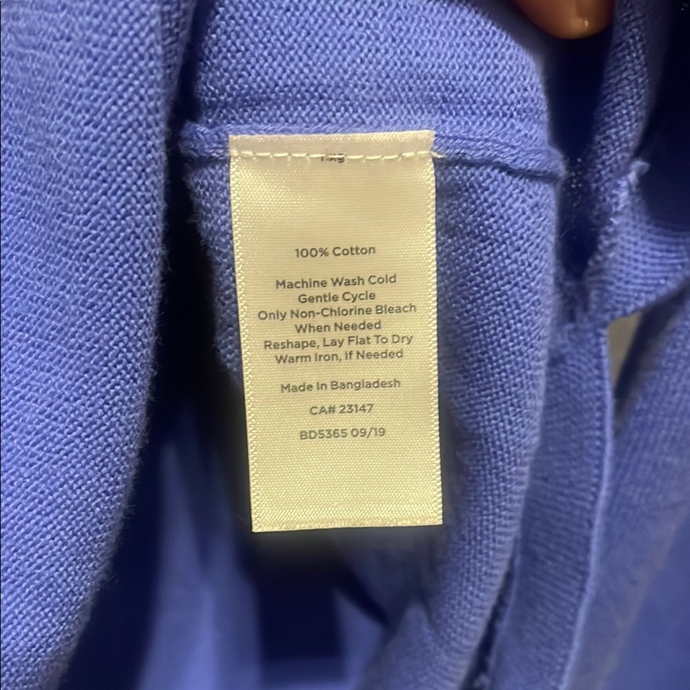 Talbots Blue Button-Up Cardigan - Picture 5 of 5